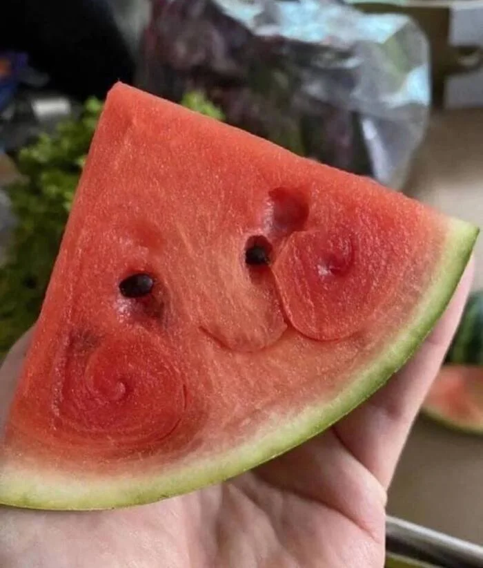 Happy summer everyone - Watermelon, It seemed, Smile, Pareidolia, The photo