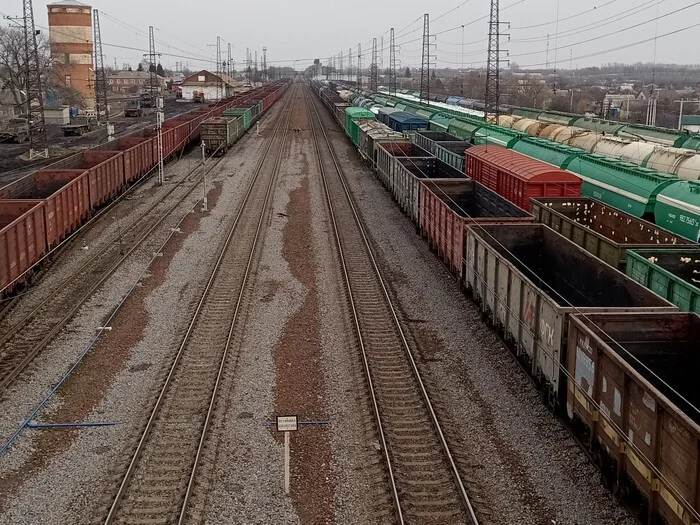 Once I walked along the bridge “crossing” and liked the view - My, Railway, Railway station, Landscape, The photo