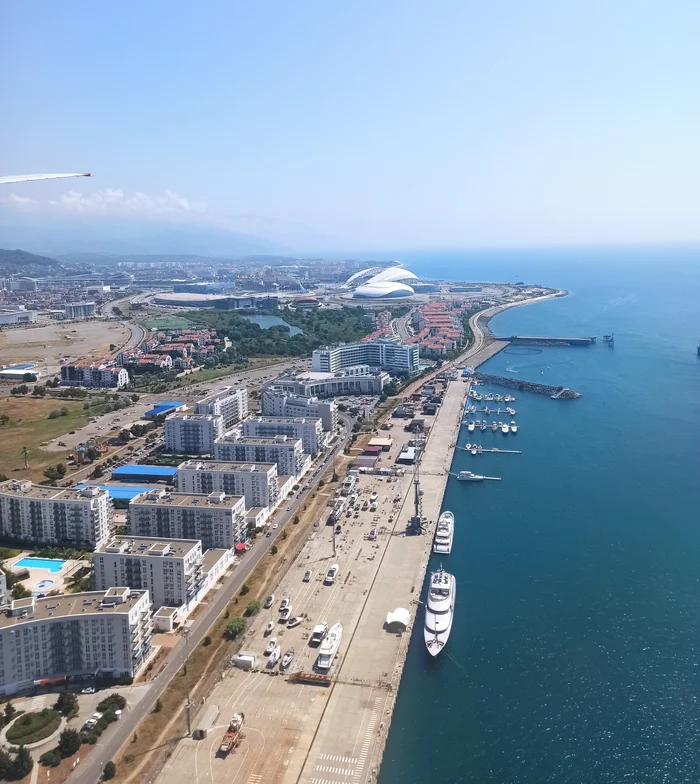 Sochi - My, Mobile photography, Images, Sochi, View from the plane, Summer, Travels