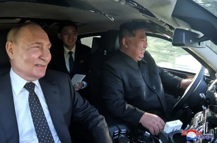 VIP passenger - Joke, Aurus, Driver, Kim Chen In, Vladimir Putin, Politics, Translator