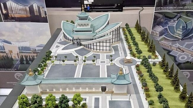 The natives of Buryatia were presented with a model of the largest datsan in Europe. It will be built in Moscow - Buddhism, Buryatia, Moscow, Temple construction, Religion