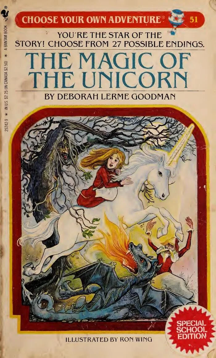 Unicorn Magic (CYOA051) - My, Story, Translation, Interactive book, Books-games, Tabletop role-playing games, Board games, Fantasy, Longpost