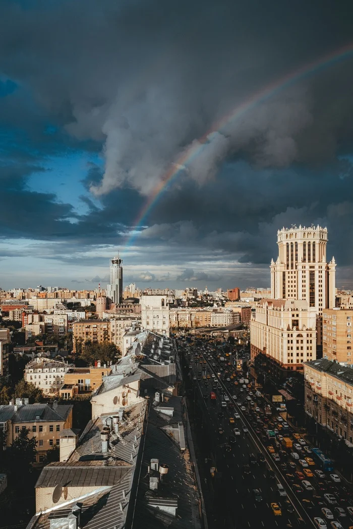 Rainbow generator - My, The photo, Moscow, Architecture, Town, beauty, Rainbow