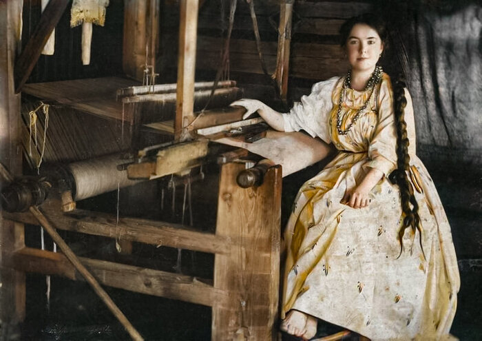 Подборка интересных и необычных фотографий Российской Империи. 20 раскрашенных фотографий. Часть III Старое фото, Колоризация, Историческое фото, Российская империя, История России, Крестьяне, 19 век, 20 век, Длиннопост