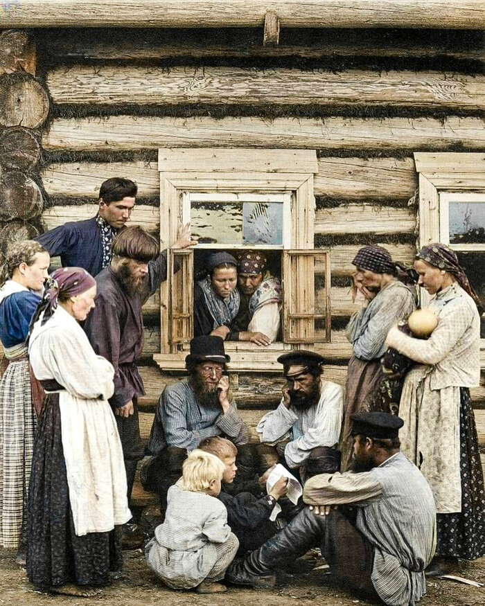 Подборка интересных и необычных фотографий Российской Империи. 20 раскрашенных фотографий. Часть III Старое фото, Колоризация, Историческое фото, Российская империя, История России, Крестьяне, 19 век, 20 век, Длиннопост