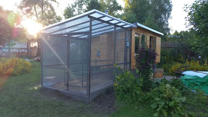 It's almost there!... - My, Pets, Hobby, Hen, Chicken coop, Subsidiary farming, Rural life