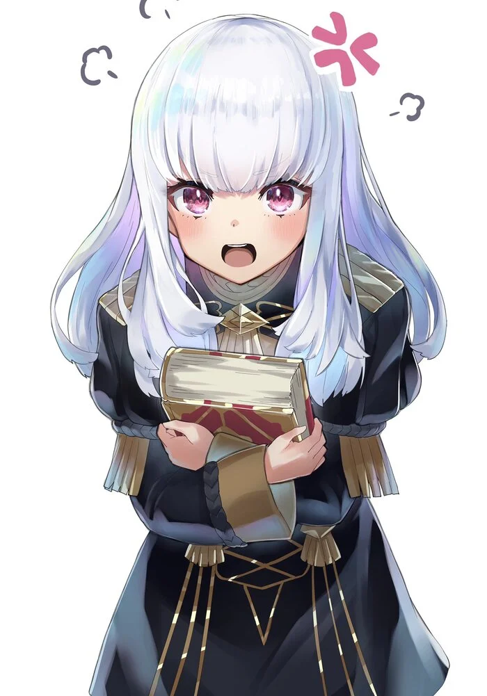 I'm not small! - Lysithea, Red eyes, Anime, Anime art, Pixiv, Fire emblem