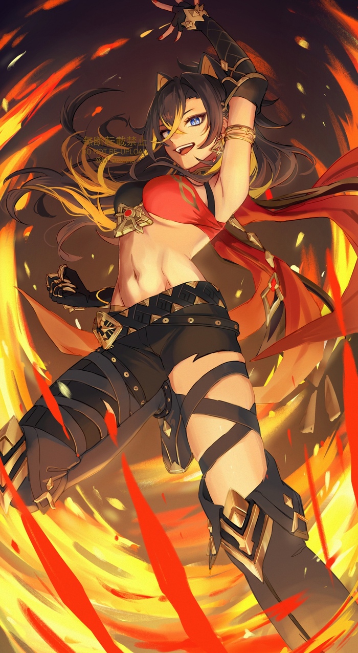 Dehya , Anime Art, Genshin Impact, Dehya (Genshin Impact)