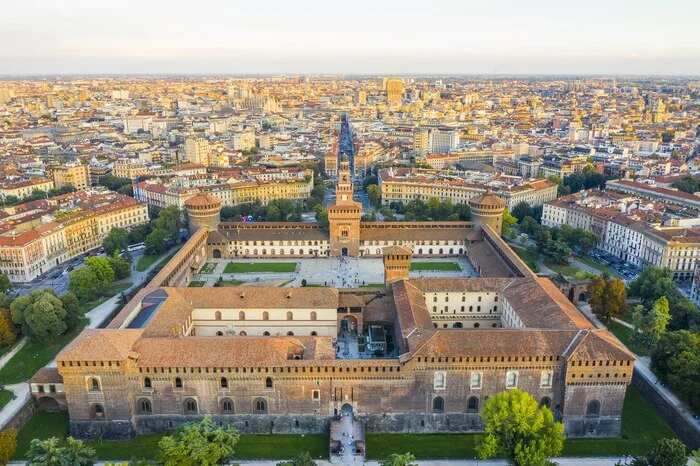 Sforza Castle.Milan.Italy - Italy, Milan, Lock, Longpost