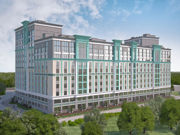 Рендер застройщика - вид с юго-восточной стороны