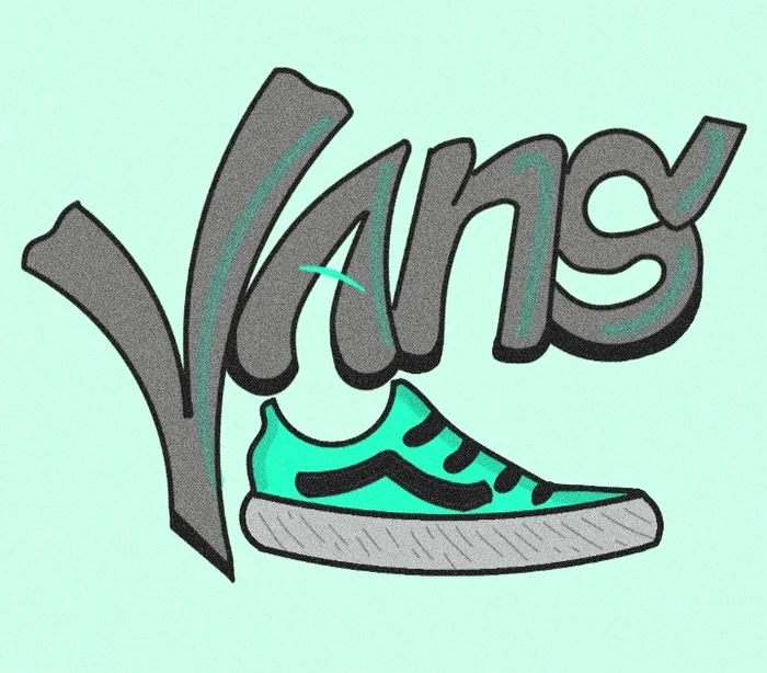 The end result of my version of the Vans log. I ask for criticism) - My, Art, Drawing