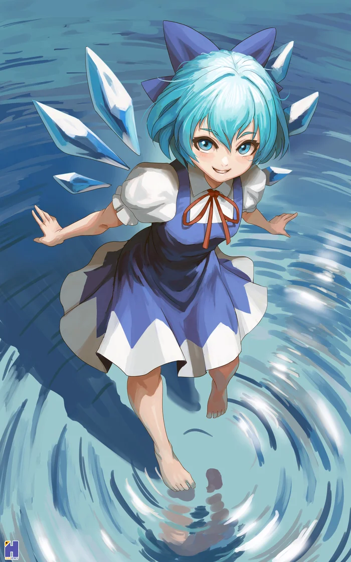 Сырно - Touhou, Cirno, Арт, Аниме, Anime Art