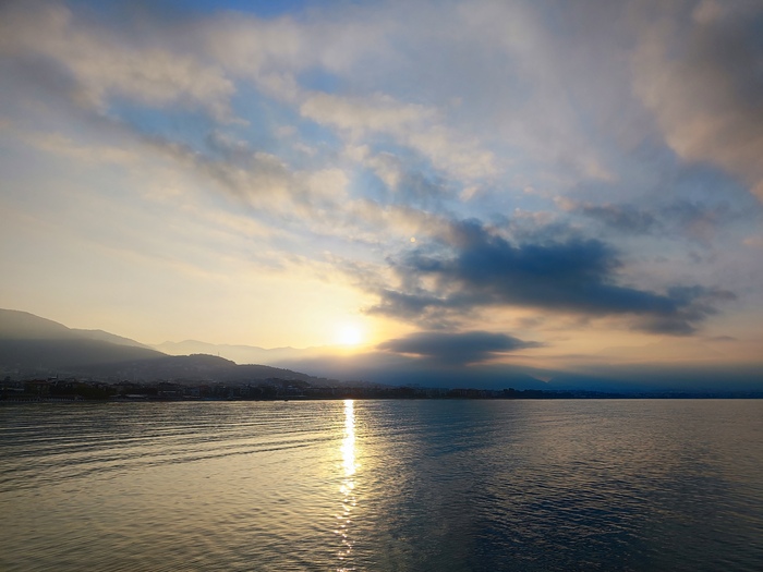 Утренняя расслабленная пробежка Бег, Спорт, Утро, Море, Средиземное море, Турция, Аланья, Фотография, Мобильная фотография, Длиннопост
