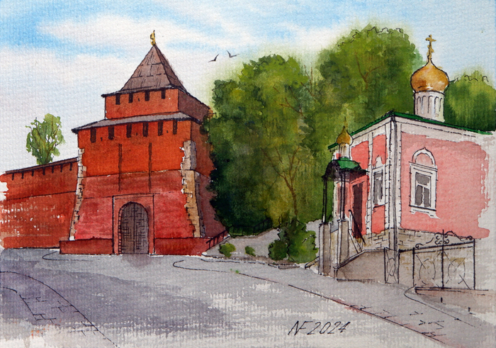 Вид на Ивановскую башню