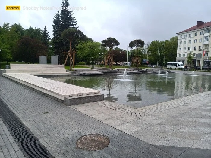 Interesting place - My, Fountain, Kaliningrad, Kaliningrad region, City walk, Street photography, The photo, Architecture, Mallard duck, Birds, Longpost