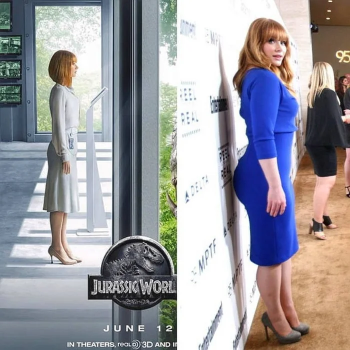 Photoshop on the left - Bryce Dallas Howard, Booty, Photoshop master, Photoshop, Jurassic world, Actors and actresses, Sexuality