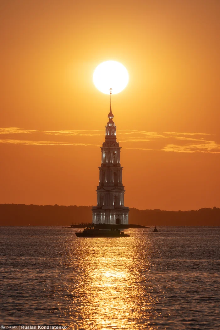 Kalyazinskaya bell tower - My, Canon, The photo, Kalyazin, Bell tower, Video, Vertical video, Longpost