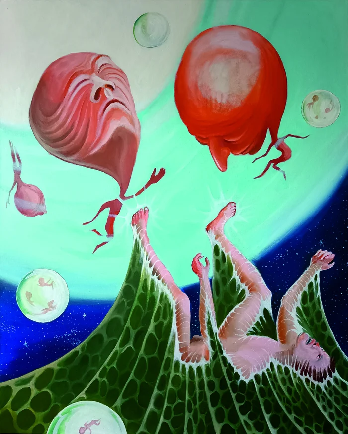 Birth. Dream - My, Artist, Oil painting, Canvas, Author's painting, Butter, Semantic hallucinations, Ward № 6, Nutty Professor, Painting, Modern Art, Longpost