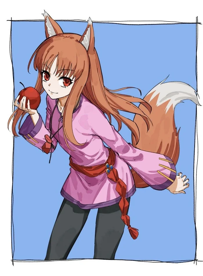 Holo - Аниме, Anime Art, Holo, Spice and wolf