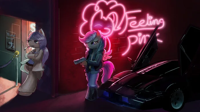 Кантерлотские разборки - My Little Pony, Кроссовер, Hotline Miami, Понификация, Original Character, Reddit (ссылка)