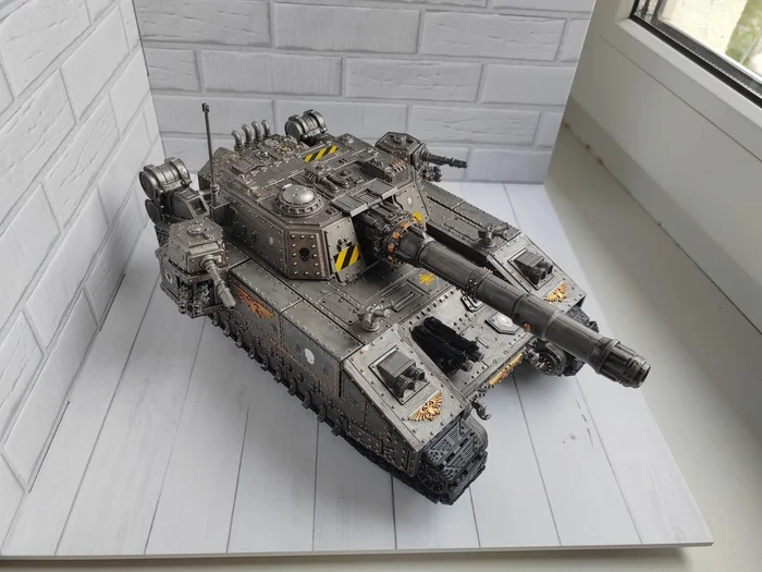 Is this Leopard? No, it's an Abrams... No, it's BAINBLADE! - My, Stand modeling, Painting miniatures, Modeling, Scale model, Warhammer 40k, Wh miniatures, Painting, Collecting, Longpost