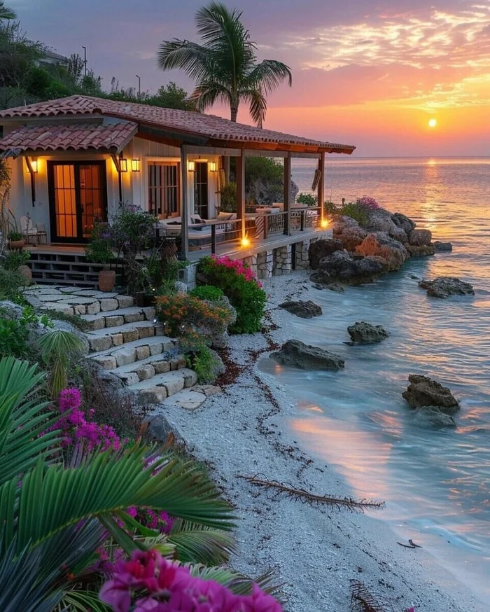 My dream house - The photo, House, Sea, house by the sea