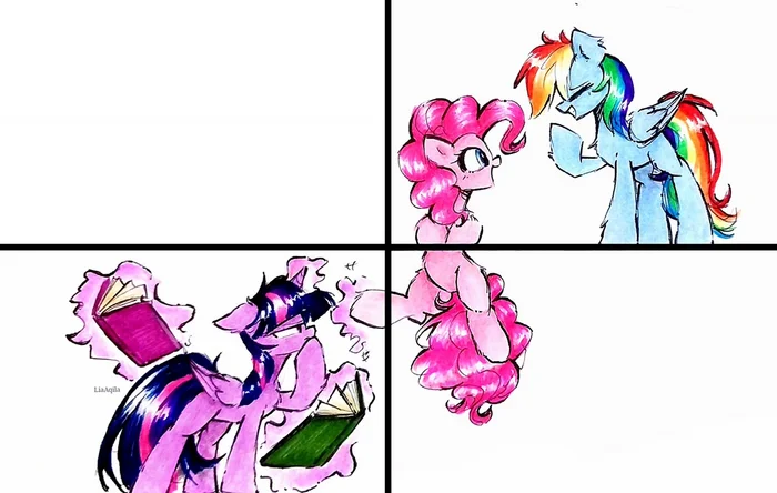 Just be Pinky - My little pony, Twilight sparkle, Rainbow dash, Pinkie pie