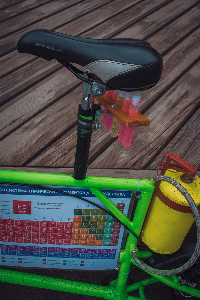 После гонки этот байк сделал эффектный круг возле площадки выпуская вверх столб зелёного дыма в небо. К сожалению, не успел заснять этот момент.