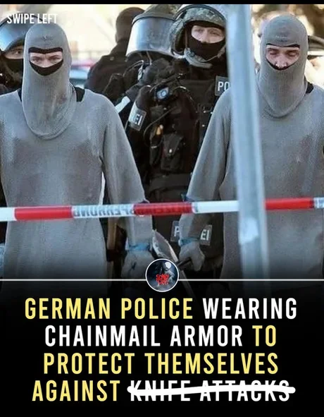 They've come full circle - WTF, 9GAG, Migrants, Picture with text, Police, Chain mail, Germany