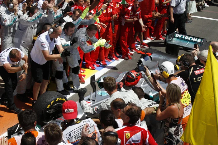 Mercedes today remembers Michael's podium in Valencia 2012 - Race, Автоспорт, Formula 1, Mercedes, Competitions, Telegram (link), Longpost