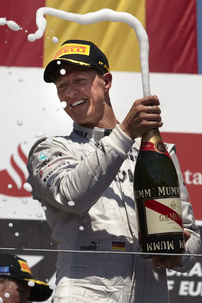 Mercedes today remembers Michael's podium in Valencia 2012 - Race, Автоспорт, Formula 1, Mercedes, Competitions, Telegram (link), Longpost