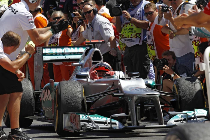 Mercedes today remembers Michael's podium in Valencia 2012 - Race, Автоспорт, Formula 1, Mercedes, Competitions, Telegram (link), Longpost