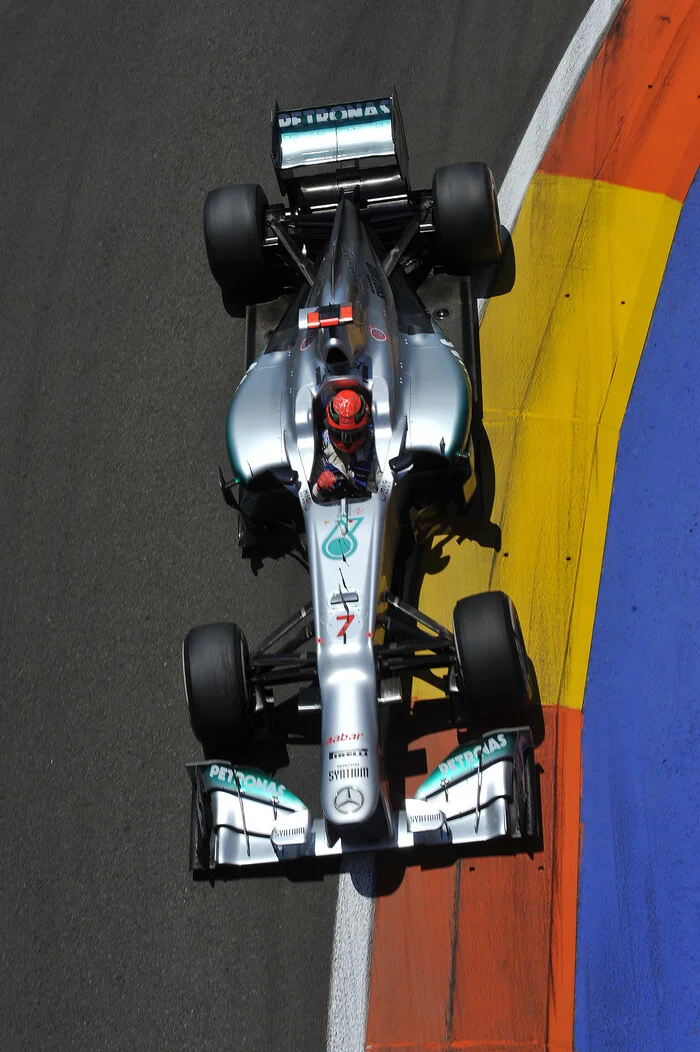 Mercedes today remembers Michael's podium in Valencia 2012 - Race, Автоспорт, Formula 1, Mercedes, Competitions, Telegram (link), Longpost