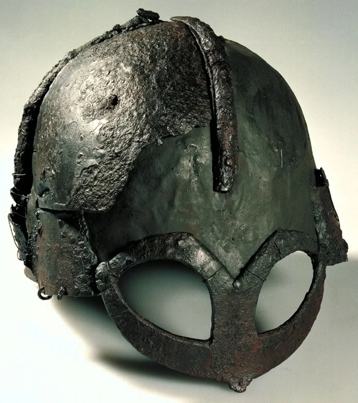 Helmet from Gjormundby - Ancient artifacts, Archeology, Past, Military history, Викинги, Helmet, Armor, Middle Ages