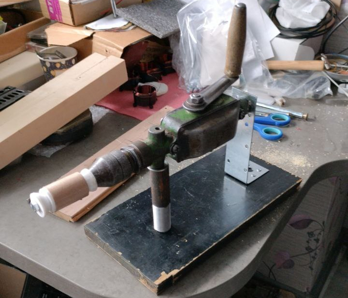 Ручной намоточный станок с оправой под катушку для 25ГДН-3-4