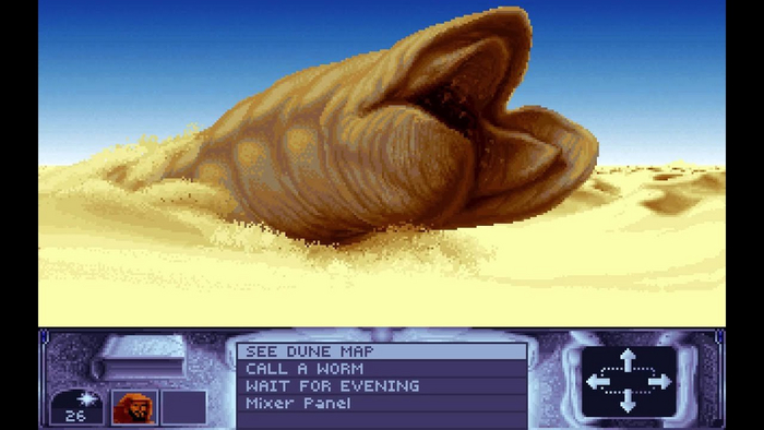 Персонажи и визуальные образы игры Dune (1992) взяты из фильма Дэвида Линча