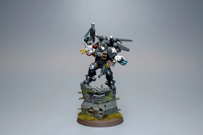 Kayvaan Shrike. Raven Guard - My, Modeling, Warhammer, Painting miniatures, Painting, Wh miniatures, Longpost