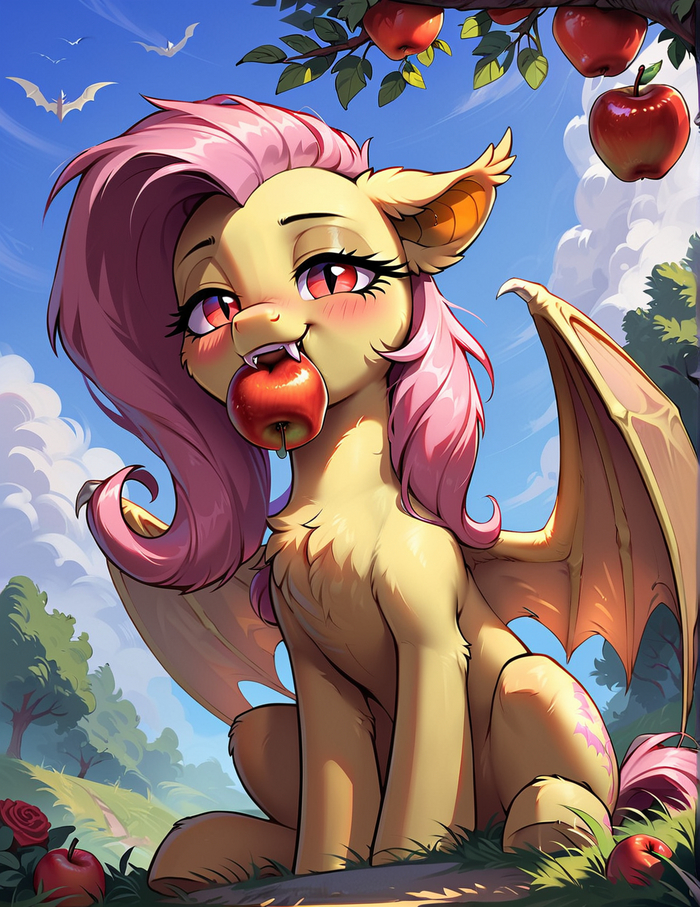   , My Little Pony, Ponyart, Flutterbat, Fluttershy