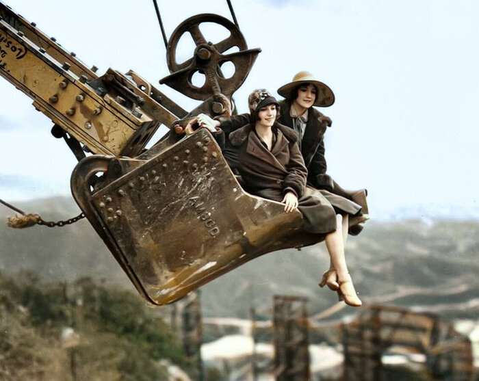 Подборка интересных и необычных фотографий из США. 20 раскрашенных фотографий ХХ века. Часть II Колоризация, Старое фото, Фотография, 20 век, США, Длиннопост