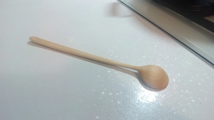 Carving a teaspoon from wood - My, A spoon, Wood carving, Tree, Teaspoon, Cutting out, Crafts, Hobby, Longpost