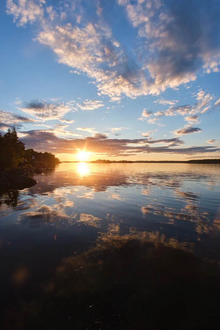Ladoga lake - My, The photo, Nature, Beautiful view, Lake, Ladoga lake, Sky, Longpost