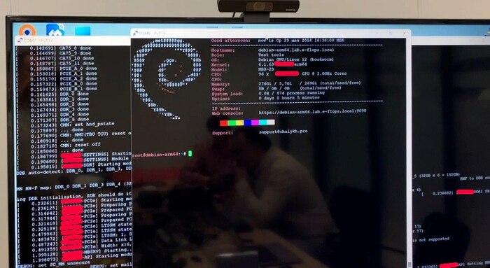 Загрузка ОС на "Ключевской"