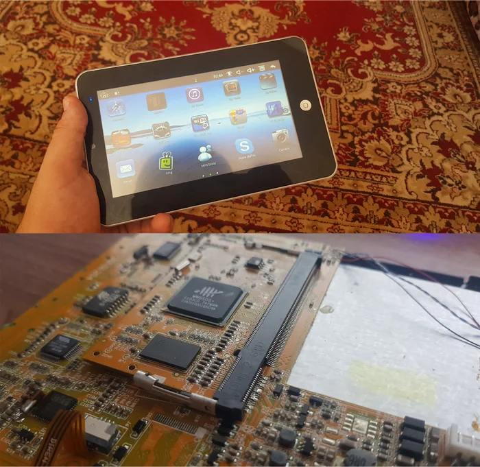 A unique tablet with a removable processor in a DDR2 slot: what kind of device did the Chinese make at $100 in 2010? - My, Survey, Android, Гаджеты, Windows, Tablet, Mid, Gimmick, Rarity, Repair, Restoration, Firmware, Video, Soundless, Longpost