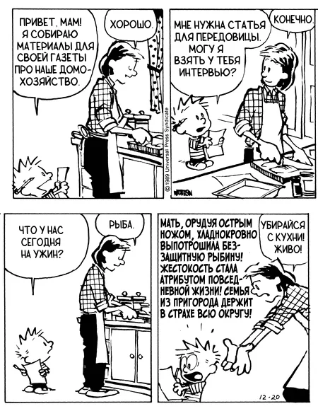 Calvin and Hobbes. Journalism - Calvin and Hobbs, Translated by myself, Comics