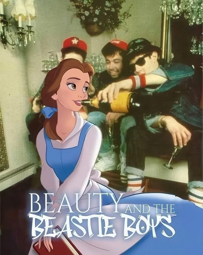 Beastie Boys - Images, Humor, Picture with text, Cartoons, The beauty and the Beast, Walt disney company, Beastie Boys, Rap, Music, Old school, Parody