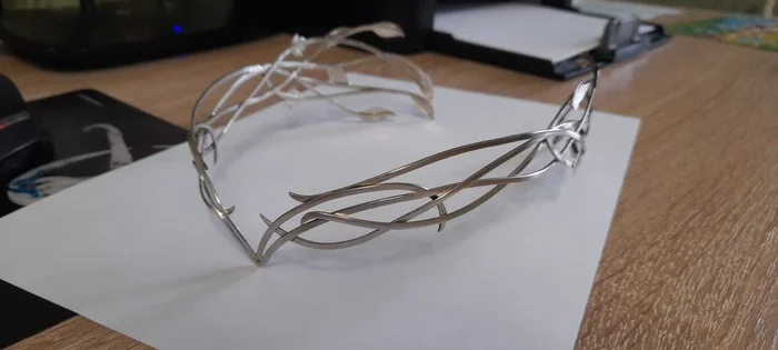 Tiara for the Elven Princess - My, Creation, Needlework without process, With your own hands, Diadem, Hobby, Cosplay, Video, Longpost