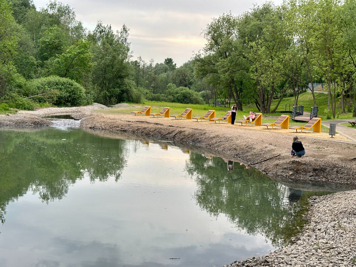 Пруд в парке Долина реки шмелевки