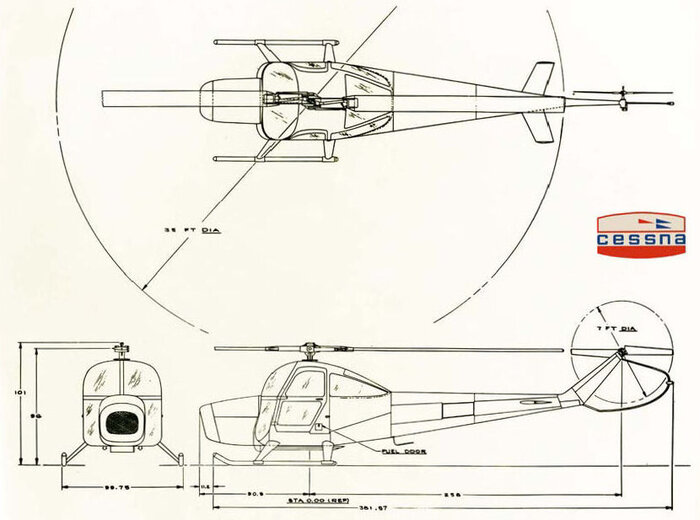 Cessna CH-1A Skyhook. . :  Aviation Historian 03