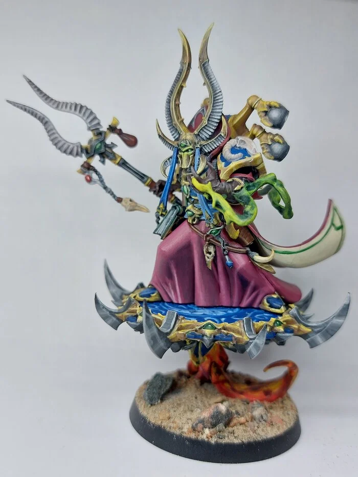 Ahriman! Sorcerer Supreme of Tzeentch! - My, Painting miniatures, Warhammer 40k, Chaos space marines, Longpost