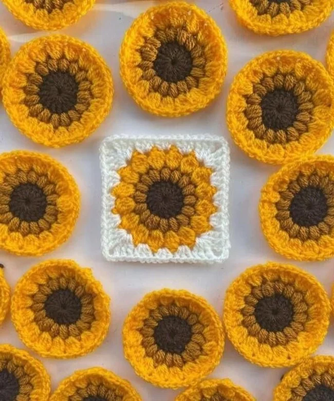 Interesting product ideas based on sunflower motifs - Cloth, Style, Fashion, Idea, Knitting, Scheme, With your own hands, Crochet, Sunflower, Master Class, Longpost, Needlework without process